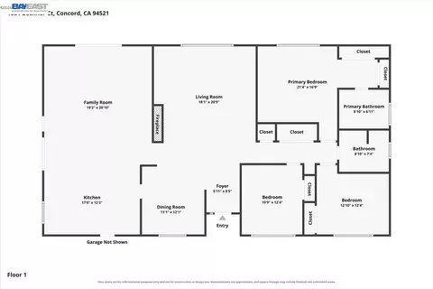 Floorplan - 1661 Beckner Ct, Concord, CA 94521 photo 1 of 1