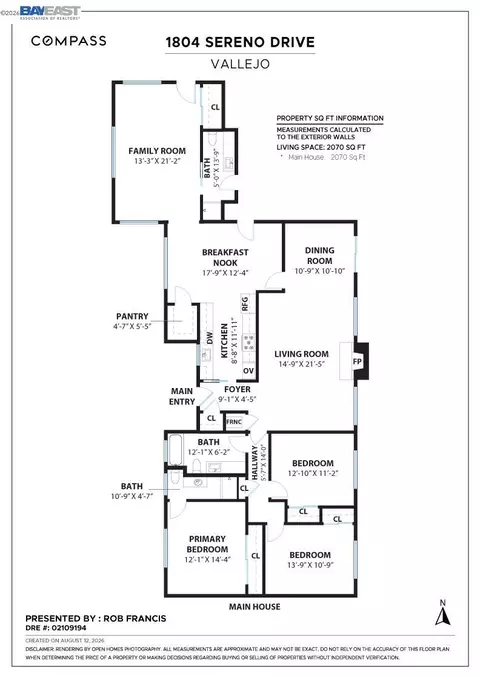 Floorplan - 1804 Sereno Dr, Vallejo, CA 94589 photo 1 of 1