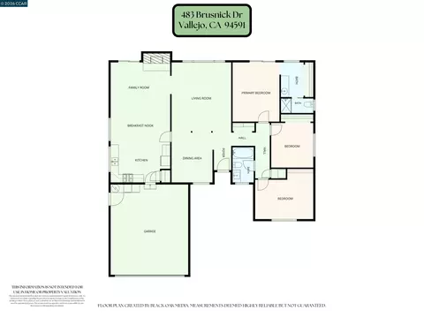 Floorplan - 483 Brunswick Dr, Vallejo, CA 94591 photo 1 of 1