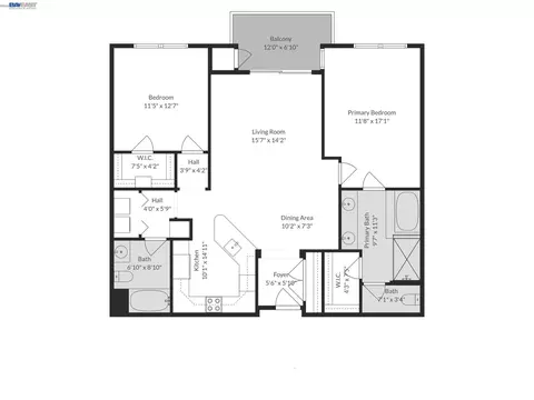 Floorplan - 800 S Abel St #519, Milpitas, CA 95035 photo 2 of 2