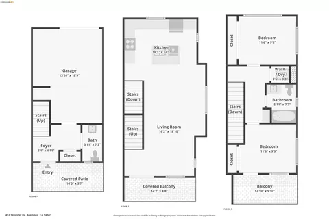 Floorplan - 453 Sentinel Dr, Alameda, CA 94501 photo 1 of 1