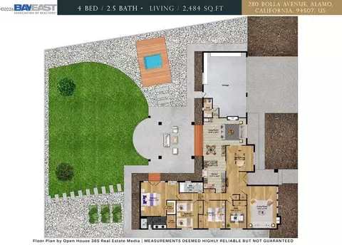 Floorplan - 280 Bolla Ave, Alamo, CA 94507 photo 1 of 2