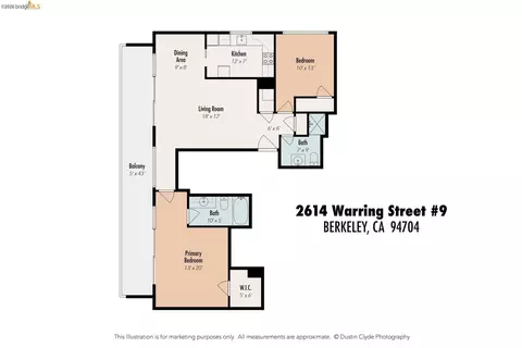 Floorplan - 2614 Warring St #9, Berkeley, CA 94704 photo 1 of 1