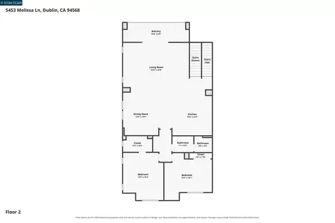 Floorplan - 5453 Melissa Ln, Dublin, CA 94568 photo 3 of 4