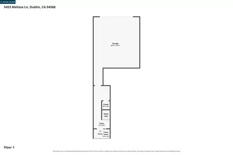 Floorplan - 5453 Melissa Ln, Dublin, CA 94568 photo 2 of 4