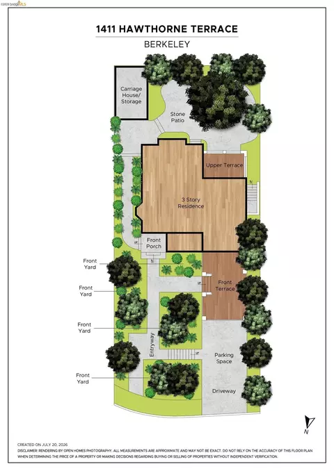 Floorplan - 1411 Hawthorne Ter, Berkeley, CA 94708 photo 2 of 2