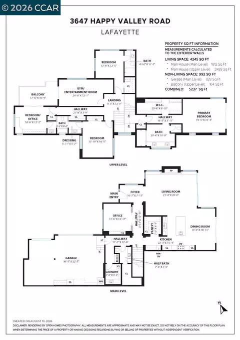 Floorplan - 3647 Happy Valley Rd, Lafayette, CA 94549 photo 1 of 1