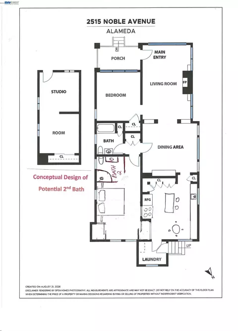 Floorplan - 2515 Noble Ave, Alameda, CA 94501 photo 1 of 1