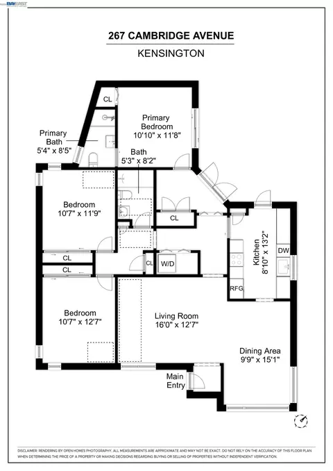 Floorplan - 267 Cambridge Ave, Kensington, CA 94708 photo 1 of 1