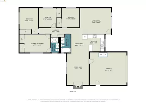 Floorplan - 4847 Beckham Ct, Concord, CA 94521 photo 1 of 1