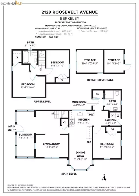 Floorplan - 2129 Roosevelt Ave, Berkeley, CA 94703 photo 1 of 2