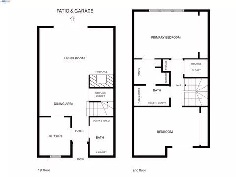 Floorplan - 1814 Wildbrook Ct #C, Concord, CA 94521 photo 1 of 1