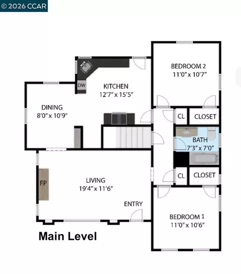 Floorplan - 161 Viewmont Ave, Vallejo, CA 94590 photo 1 of 2