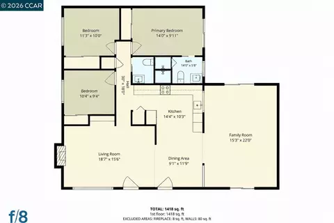 Floorplan - 1501 Lassen Ct, Vallejo, CA 94591 photo 1 of 1