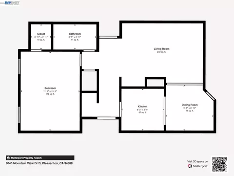 Floorplan - 8040 Mountain View Dr #D, Pleasanton, CA 94588 photo 1 of 1