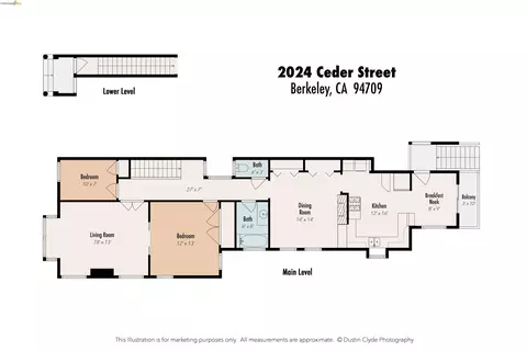 Floorplan - 2024 Cedar St, Berkeley, CA 94709 photo 1 of 1