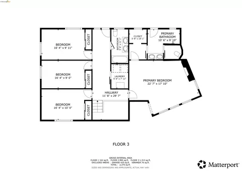 Floorplan - 935 Grizzly Peak Blvd, Berkeley, CA 94708 photo 1 of 3