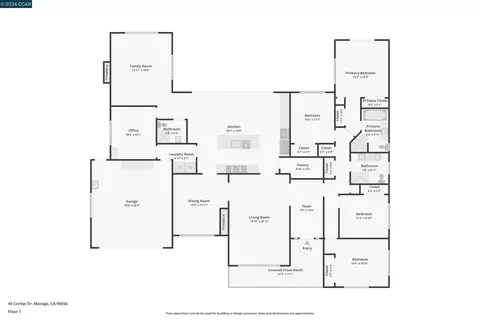 Floorplan - 49 Corliss Dr, Moraga, CA 94556 photo 1 of 1