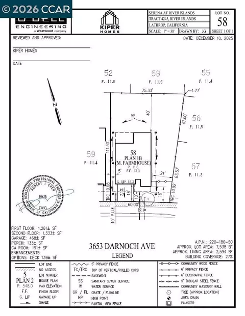 Floorplan - 3653 Darnoch Ave, Lathrop, CA 95330 photo 1 of 1