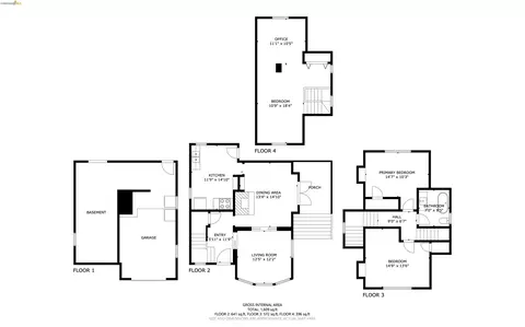 Floorplan - 2343 Roosevelt Ave, Berkeley, CA 94703 photo 1 of 1