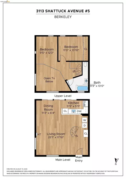 Floorplan - 3113 Shattuck Ave #5, Berkeley, CA 94705 photo 1 of 1