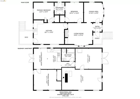 Floorplan - 2204 Tenth St, Berkeley, CA 94710 photo 1 of 2
