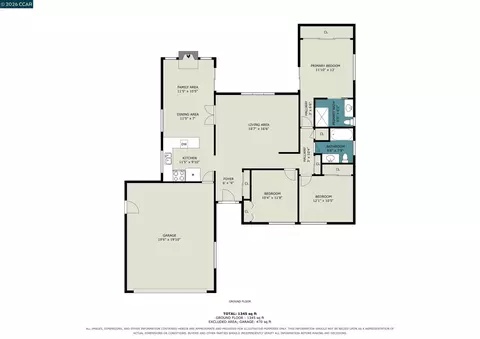 Floorplan - 340 Greenway Dr, Martinez, CA 94553 photo 1 of 1