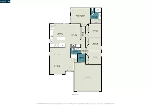 Floorplan - 3848 Marsh Way, Oakley, CA 94561 photo 1 of 1