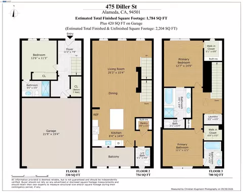 Floorplan - 475 Diller St, Alameda, CA 94501 photo 1 of 1