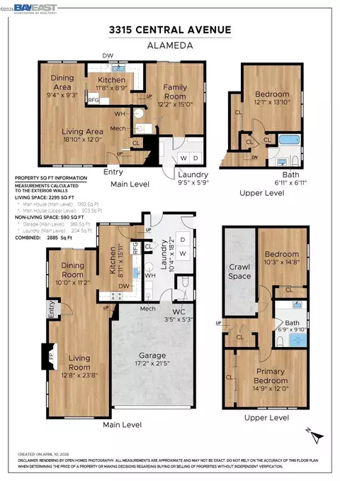 Floorplan - 3315 Central Ave, Alameda, CA 94501 photo 1 of 1