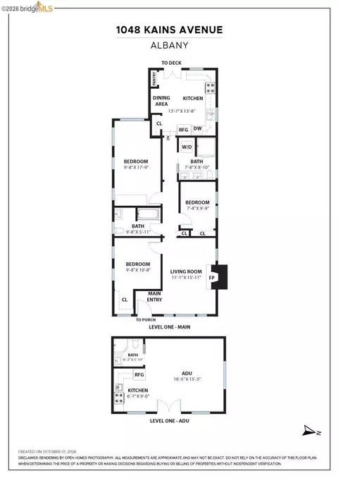 Floorplan - 1048 Kains Ave, Albany, CA 94706 photo 2 of 2