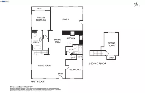 Floorplan - 615 Sheridan St, Vallejo, CA 94590 photo 1 of 1
