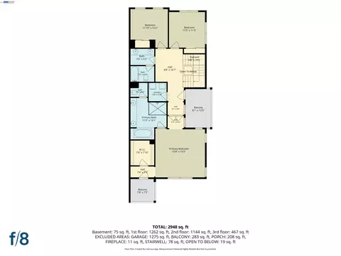 Floorplan - 3538 Capoterra Way, Dublin, CA 94568 photo 3 of 5