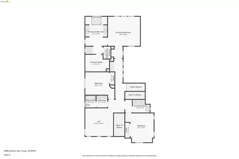 Floorplan - 2698 Jackson Ave, Tracy, CA 95377 photo 3 of 3