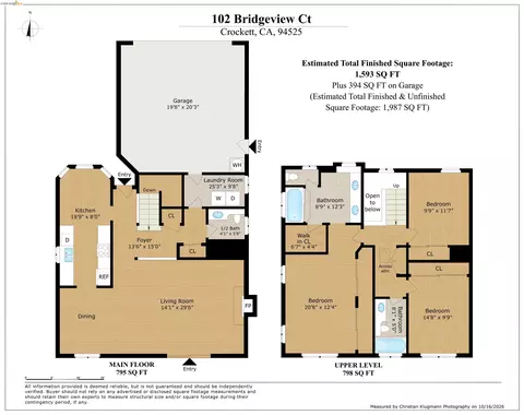 Floorplan - 104 Bridgeview Ct, Crockett, CA 94525 photo 1 of 2