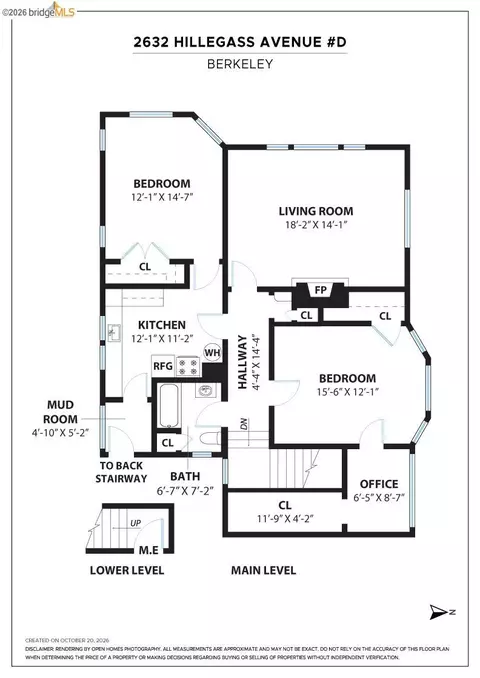 Floorplan - 2632 Hillegass Ave #D, Berkeley, CA 94704 photo 1 of 1