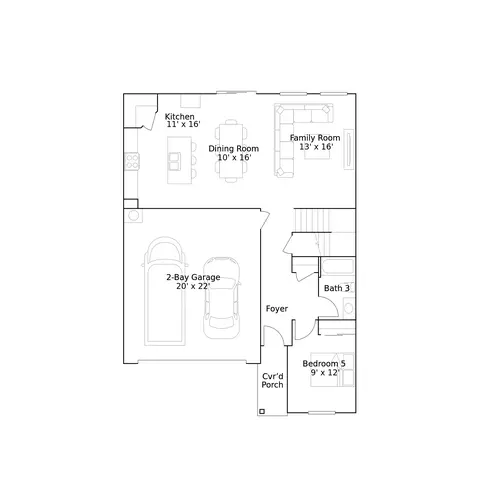 Floorplan - 3389 N Vaughan Ave, Fresno, CA 93723 photo 1 of 2