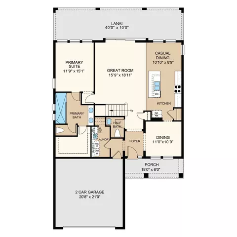 Floorplan - 5242 Stone Ridge Pl, Saint Cloud, FL 34771 photo 1 of 3