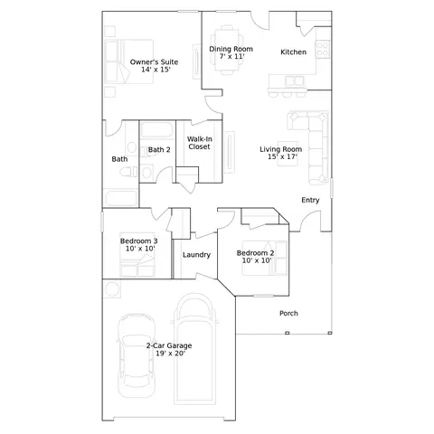 Floorplan - 421 Kale Rd, Tuttle, OK 73089 photo 6 of 6