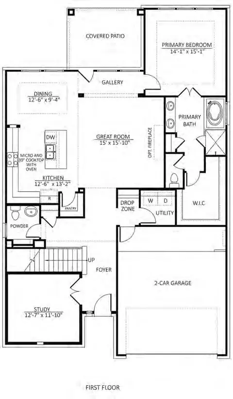 Floorplan - 484 Prickly Poppy Loop, Kyle, TX 78640 photo 1 of 2
