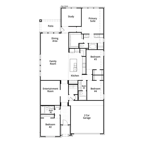 Floorplan - Plan Kingston - 2001 Calumet Dr, Aubrey, TX 76227 photo 1 of 1
