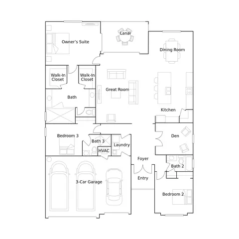 Floorplan - 19152 Hanley Blvd, Estero, FL 33928 photo 1 of 1