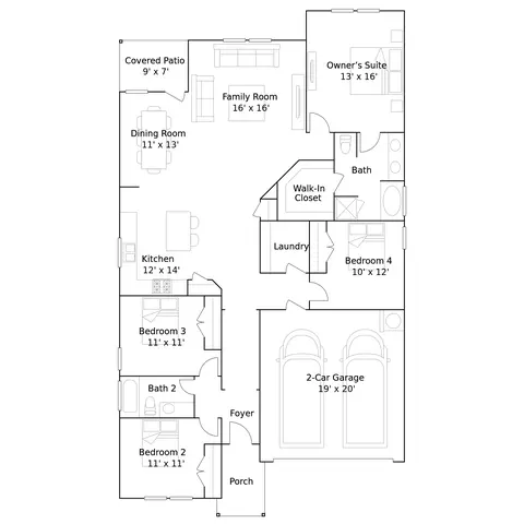 Floorplan - 1124 Nesting Bird Dr, Georgetown, TX 78628 photo 1 of 1
