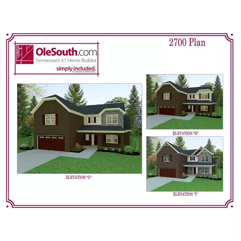 Plan 2700 Elevation GHI - 606 Spring Hill Dr, Smyrna, TN 37167