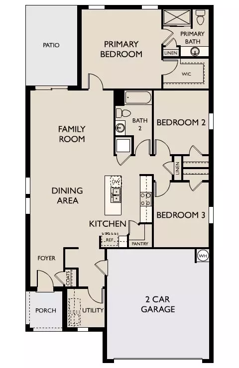 Floorplan - 157 Gladstone Loop, Clayton, NC 27520 photo 1 of 1