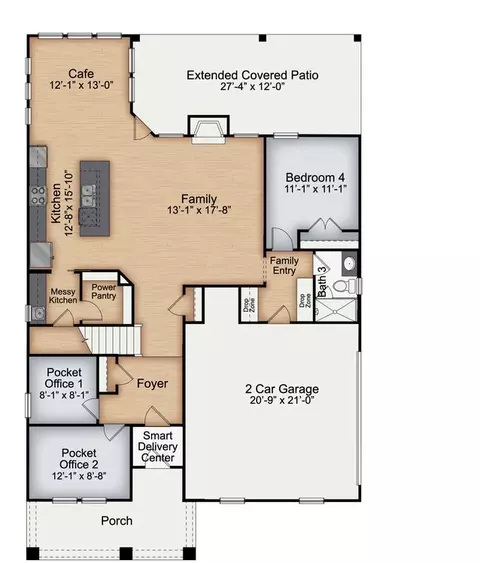 Floorplan - 2237 Bonnie St, Willow Spring, NC 27592 photo 1 of 2