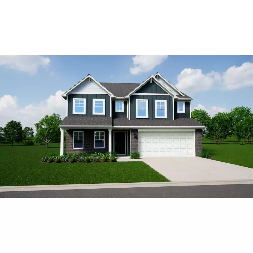 Exterior - Plan Cooper - 1053 Old Adobe Ln, Greenwood, IN 46143 photo 14 of 19