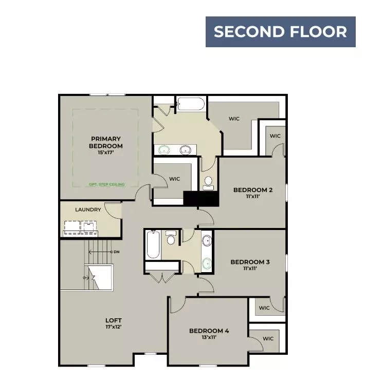 Floorplan - Plan Cooper - 1053 Old Adobe Ln, Greenwood, IN 46143 photo 2 of 2