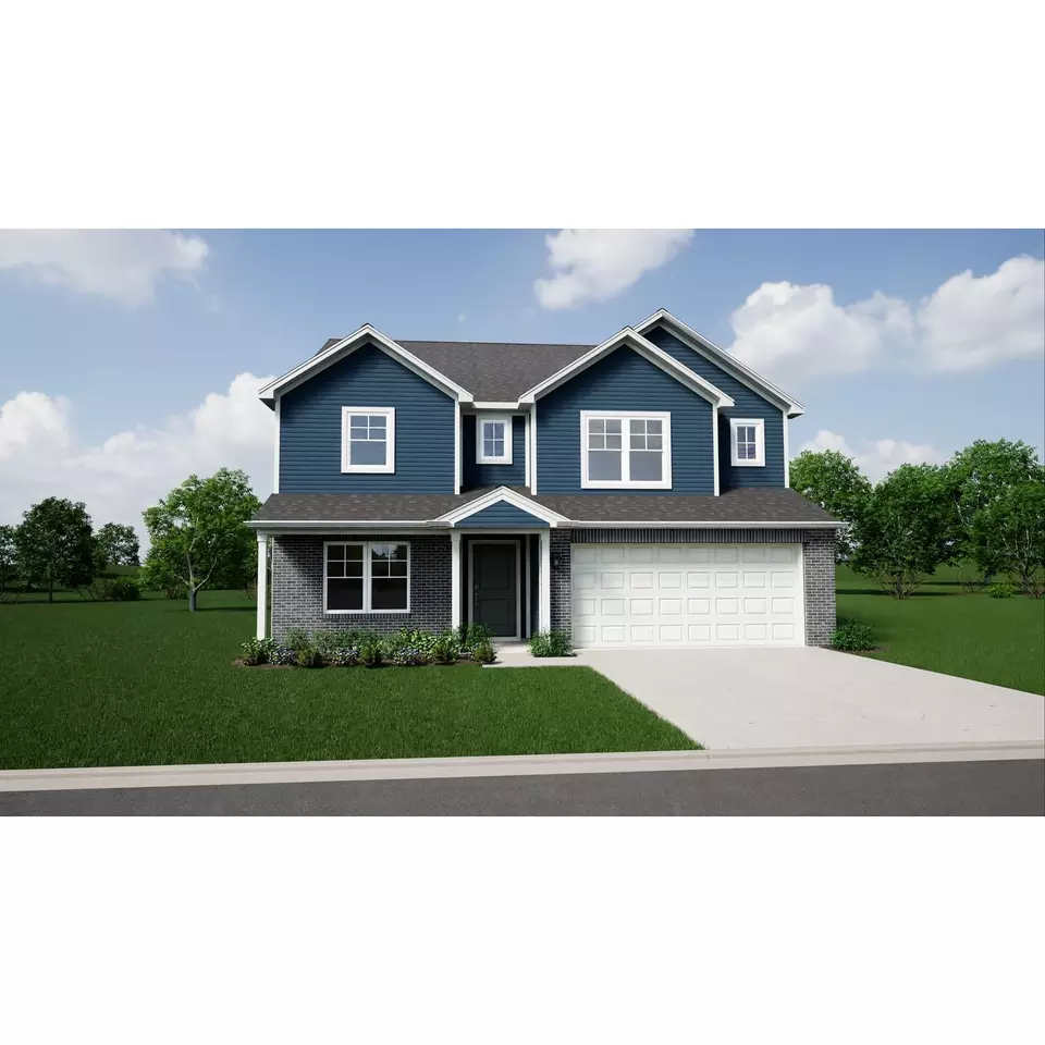 Exterior - Plan Cooper - 1053 Old Adobe Ln, Greenwood, IN 46143 photo 8 of 19