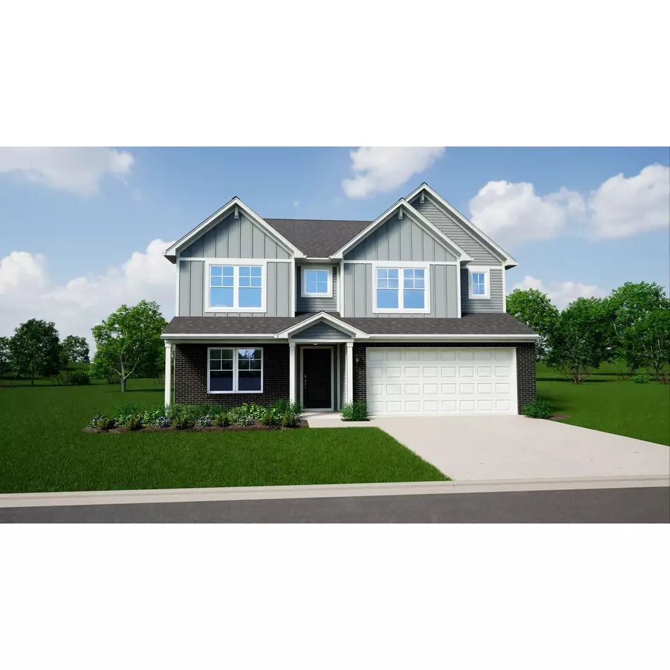 Exterior - Plan Cooper - 1053 Old Adobe Ln, Greenwood, IN 46143 photo 11 of 19